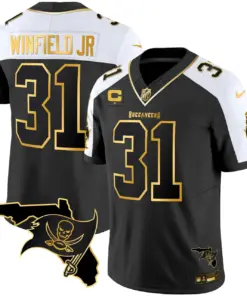 Tampa Bay Buccaneers Nike Florida Patch Vapor Stitched Jersey - Black - Image 6
