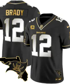 Tampa Bay Buccaneers Nike Florida Patch Vapor Stitched Jersey - Black - Image 8