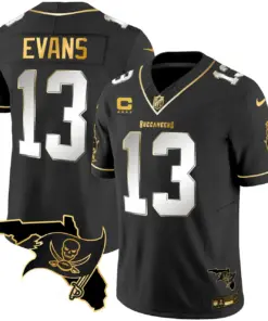 Tampa Bay Buccaneers Nike Florida Patch Vapor Stitched Jersey - Black - Image 9