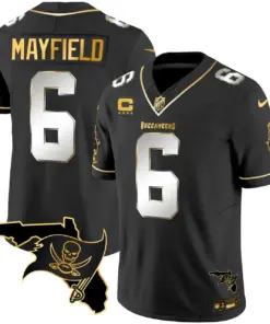 Tampa Bay Buccaneers Nike Florida Patch Vapor Stitched Jersey - Black - Image 11