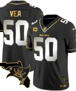 Tampa Bay Buccaneers Nike Florida Patch Vapor Stitched Jersey - Black - Image 12