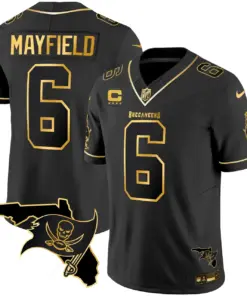 Tampa Bay Buccaneers Nike Florida Patch Vapor Stitched Jersey - Black - Image 18