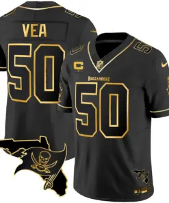 Tampa Bay Buccaneers Nike Florida Patch Vapor Stitched Jersey - Black - Image 19