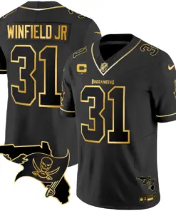 Tampa Bay Buccaneers Nike Florida Patch Vapor Stitched Jersey - Black - Image 20
