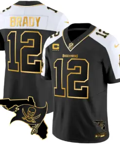 Tampa Bay Buccaneers Nike Florida Patch Vapor Stitched Jersey - Black