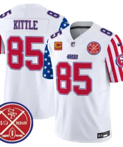 San Francisco 49ers Nike American Style Vapor Limited Stitched Jersey - White - Image 4