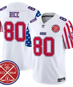San Francisco 49ers Nike American Style Vapor Limited Stitched Jersey - White - Image 6
