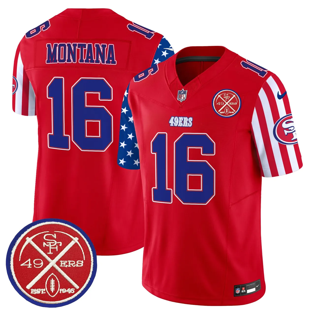 San Francisco 49ers Nike American Style Vapor Limited Stitched Jersey - White - Image 18