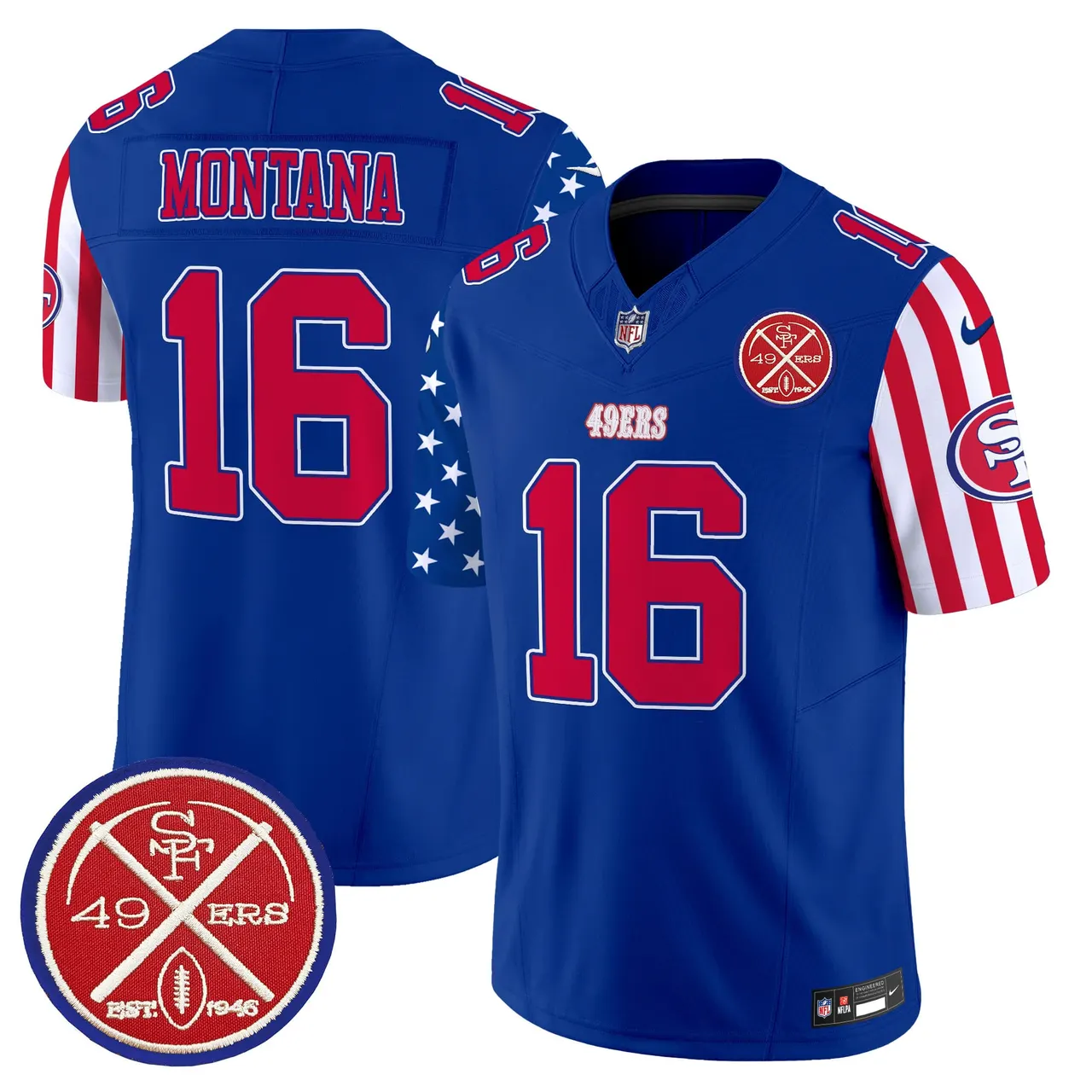 San Francisco 49ers Nike American Style Vapor Limited Stitched Jersey - White - Image 28