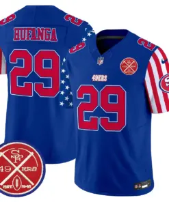 San Francisco 49ers Nike American Style Vapor Limited Stitched Jersey - White - Image 30