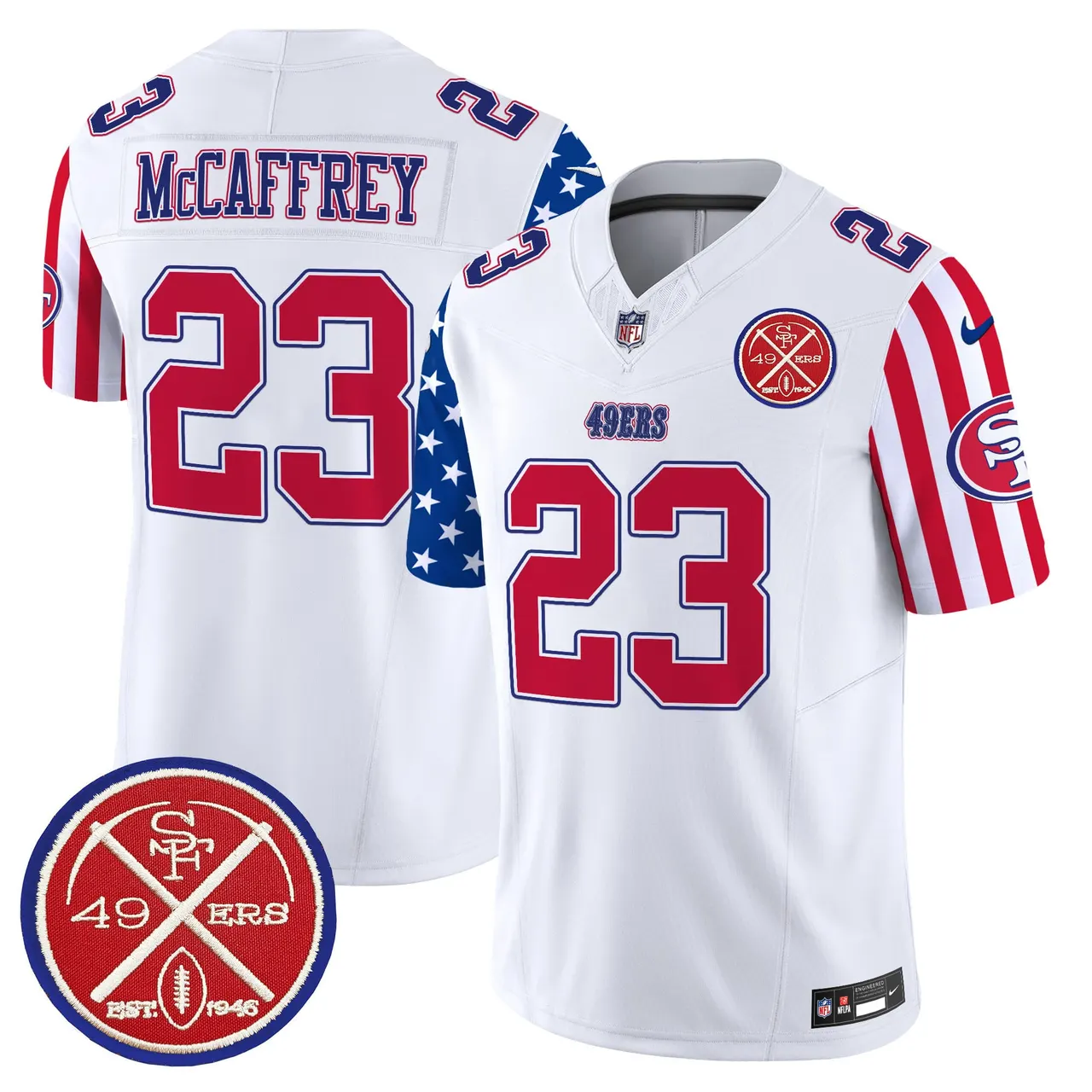 San Francisco 49ers Nike American Style Vapor Limited Stitched Jersey - White