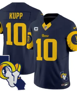 Alternative view of Los Angeles Rams Nike Special Vapor Limited Stitched Jersey V2 - Navy