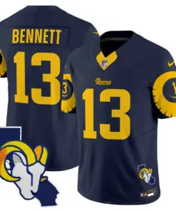 Los Angeles Rams Nike Special Vapor Limited Stitched Jersey V2 - Navy - Image 6
