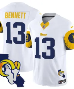 Los Angeles Rams Nike Special Vapor Limited Stitched Jersey V2 - Navy - Image 12