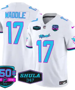 Tua Tagovailoa Miami Dolphins Nike Vice Vapor Limited Stitched Jersey V4 - Black - Image 26
