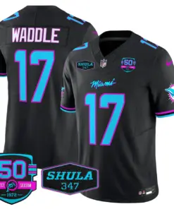 Tua Tagovailoa Miami Dolphins Nike Vice Vapor Limited Stitched Jersey V4 - Black - Image 34
