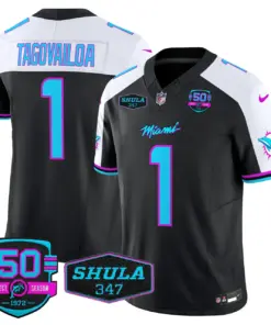 Tua Tagovailoa Miami Dolphins Nike Vice Vapor Limited Stitched Jersey V4 - Black