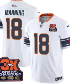 Nix Denver Broncos Nike 3x Patch Colorado Flag Vapor Limited Stitched Jersey - Orange - Image 12