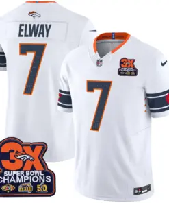 Nix Denver Broncos Nike 3x Patch Colorado Flag Vapor Limited Stitched Jersey - Orange - Image 13