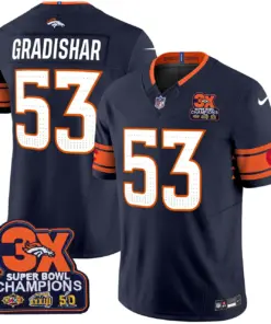 Nix Denver Broncos Nike 3x Patch Colorado Flag Vapor Limited Stitched Jersey - Orange - Image 21
