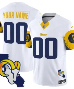 Los Angeles Rams Nike Special Vapor Custom Limited Stitched Jersey - White