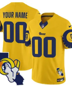Los Angeles Rams Nike Special Vapor Custom Limited Stitched Jersey - White - Image 3