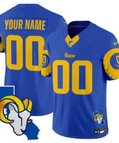 Los Angeles Rams Nike Special Vapor Custom Limited Stitched Jersey - White - Image 5