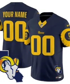 Alternative view of Los Angeles Rams Nike Special Vapor Custom Limited Stitched Jersey - White