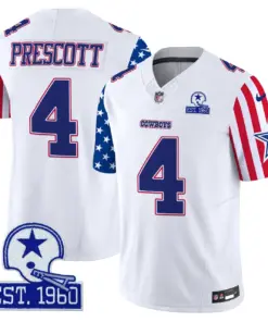Alternative view of Dallas Cowboys Nike American Style Vapor Limited Stitched Jersey - White