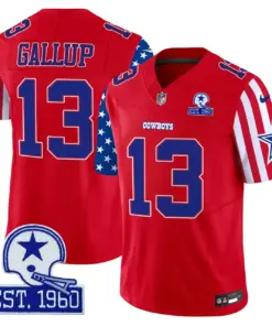 Dallas Cowboys Nike American Style Vapor Limited Stitched Jersey - White - Image 13