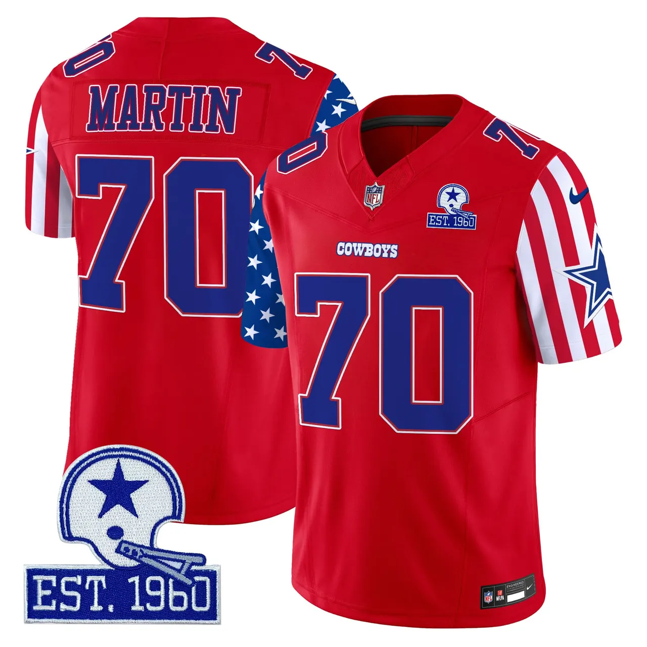 Dallas Cowboys Nike American Style Vapor Limited Stitched Jersey - White - Image 14