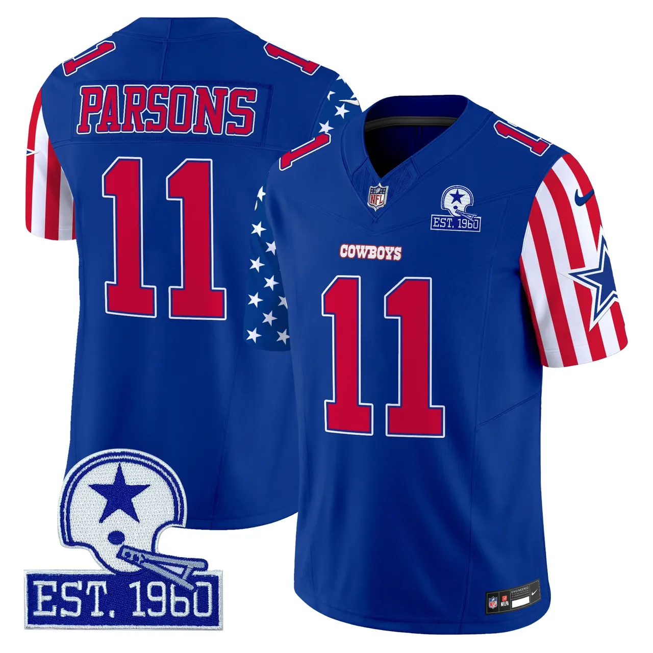Dallas Cowboys Nike American Style Vapor Limited Stitched Jersey - White - Image 15