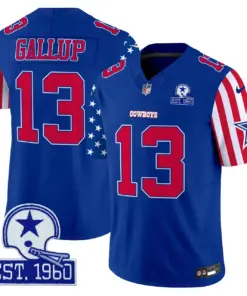 Dallas Cowboys Nike American Style Vapor Limited Stitched Jersey - White - Image 20