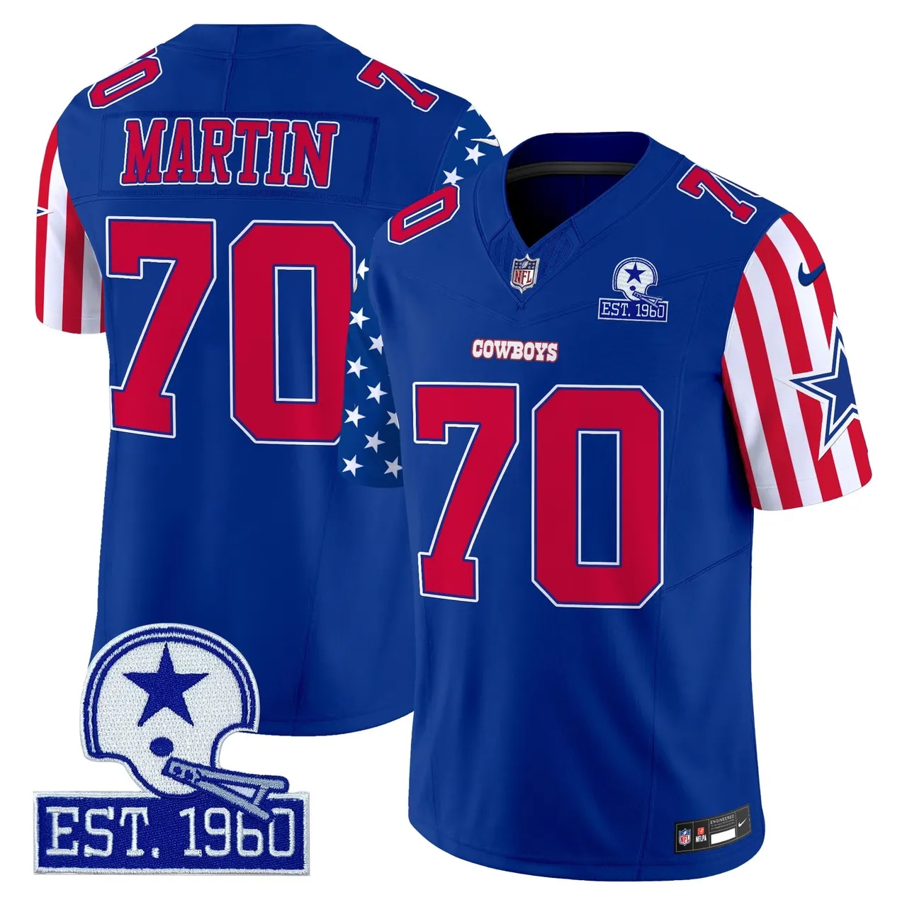 Dallas Cowboys Nike American Style Vapor Limited Stitched Jersey - White - Image 21
