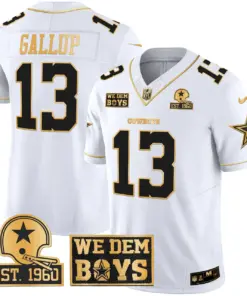 Micah Parsons Dallas Cowboys Nike Est. 1960 & We Dem Boyz Patch Gold Vapor Limited Stitched Jersey - Black - Image 27