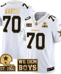 Micah Parsons Dallas Cowboys Nike Est. 1960 & We Dem Boyz Patch Gold Vapor Limited Stitched Jersey - Black - Image 28