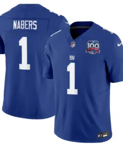 Malik Nabers New York Giants Nike Stitched Jersey - Royal Blue