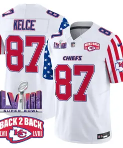 Alternative view of Kansas City Chiefs Nike American Style Vapor Limited Stitched Jersey - White