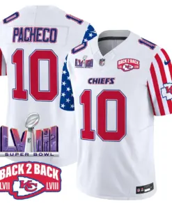 Kansas City Chiefs Nike American Style Vapor Limited Stitched Jersey - White - Image 4
