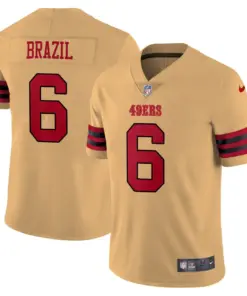 Brazil San Francisco 49ers Nike Stitched Jersey - Gold