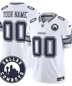 Dallas Cowboys Nike City Patch Vapor Custom Limited Stitched Jersey - Navy - Image 3