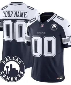 Dallas Cowboys Nike City Patch Vapor Custom Limited Stitched Jersey - Navy - Image 4