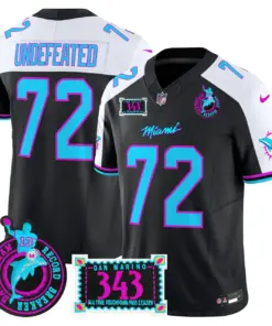 Tua Tagovailoa Miami Dolphins Nike Dan the Man Record Breaker Patch Vapor Limited Stitched Jersey - Black - Image 8