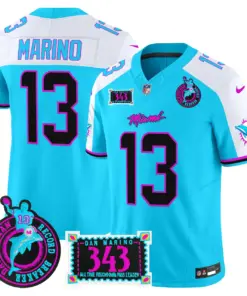 Tua Tagovailoa Miami Dolphins Nike Dan the Man Record Breaker Patch Vapor Limited Stitched Jersey - Black - Image 13