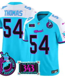 Tua Tagovailoa Miami Dolphins Nike Dan the Man Record Breaker Patch Vapor Limited Stitched Jersey - Black - Image 14