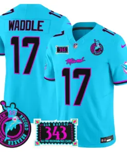 Tua Tagovailoa Miami Dolphins Nike Dan the Man Record Breaker Patch Vapor Limited Stitched Jersey - Black - Image 18