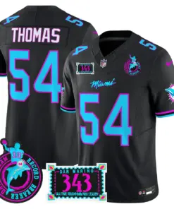 Tua Tagovailoa Miami Dolphins Nike Dan the Man Record Breaker Patch Vapor Limited Stitched Jersey - Black - Image 38
