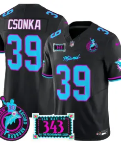 Tua Tagovailoa Miami Dolphins Nike Dan the Man Record Breaker Patch Vapor Limited Stitched Jersey - Black - Image 39