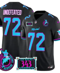 Tua Tagovailoa Miami Dolphins Nike Dan the Man Record Breaker Patch Vapor Limited Stitched Jersey - Black - Image 40