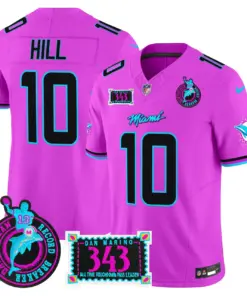 Tua Tagovailoa Miami Dolphins Nike Dan the Man Record Breaker Patch Vapor Limited Stitched Jersey - Black - Image 43